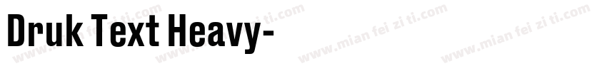 Druk Text Heavy字体转换